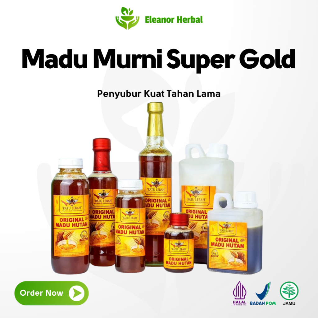 

Madu Murni Super 4 in 1 Madu Asli Propolis Royal Jelly Bee Pollen Penyubur Kuat Ratu Lebah