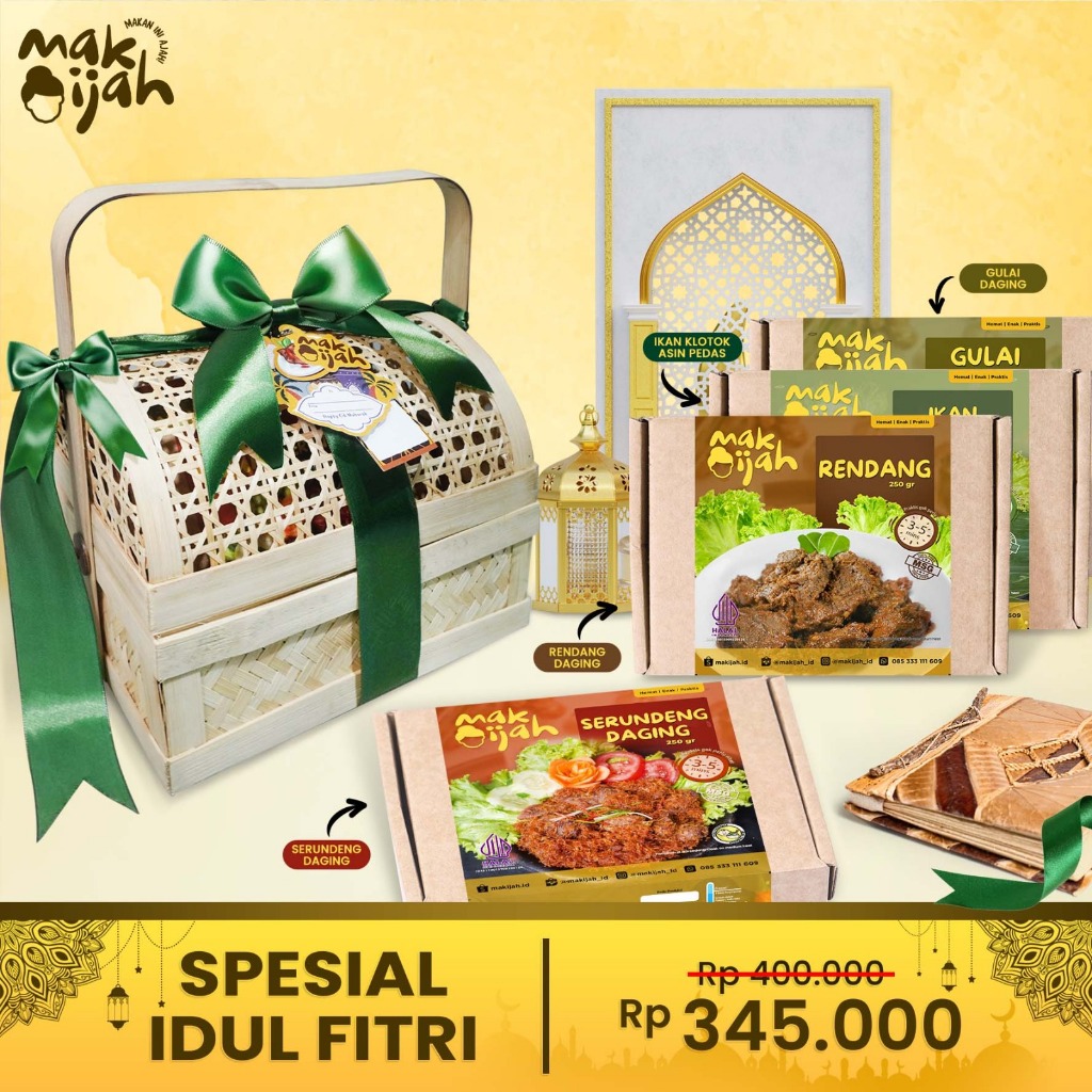 

Makijah Parcel Hampers Lebaran Idul Fitri Parsel Bingkisan Gift Hamper Hadiah Makanan Instant Indonesia Mubarak Set