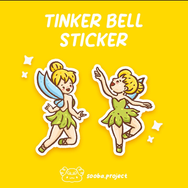 

[SOOBA] Tinker Bell Sticker | Sticker Dekor Tinker Bell Lucu