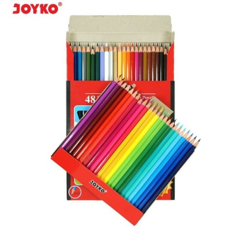 

Pensil Warna Merk Joyko Set 48 Warna Pensil Panjang CP-0127