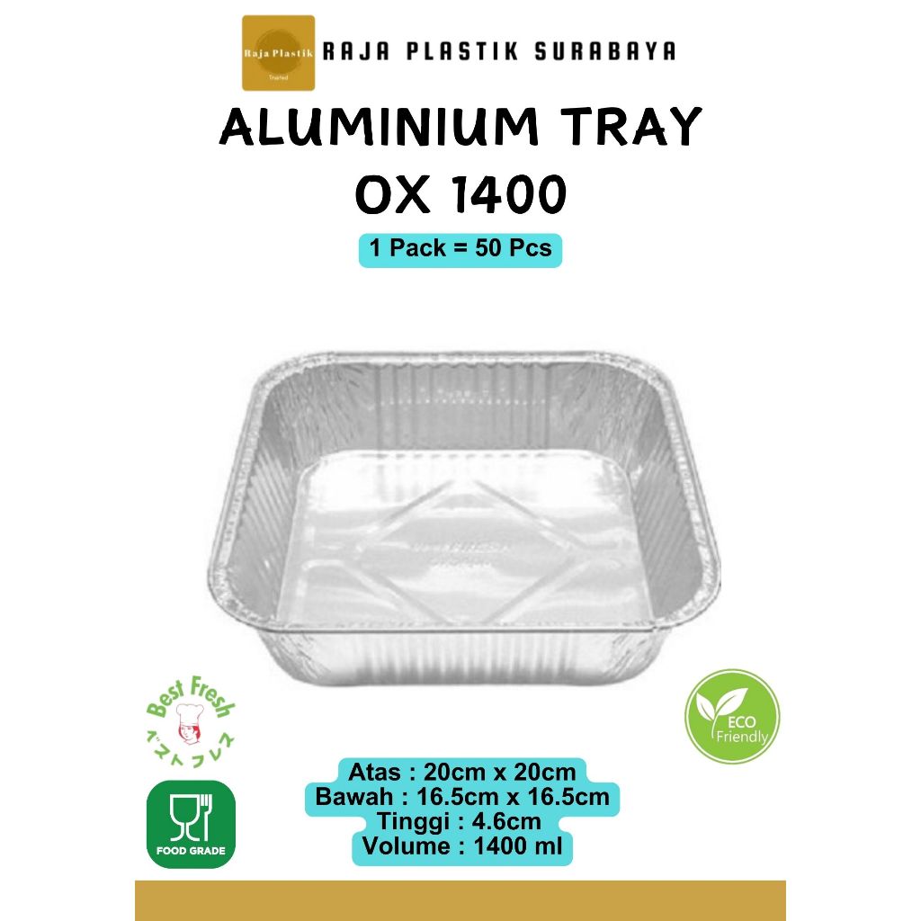 ALUMINIUM FOIL CUP I ALUMINIUM FOIL TRAY I AlumInium foil I KOTAK ALUMINIUM I OX 1400