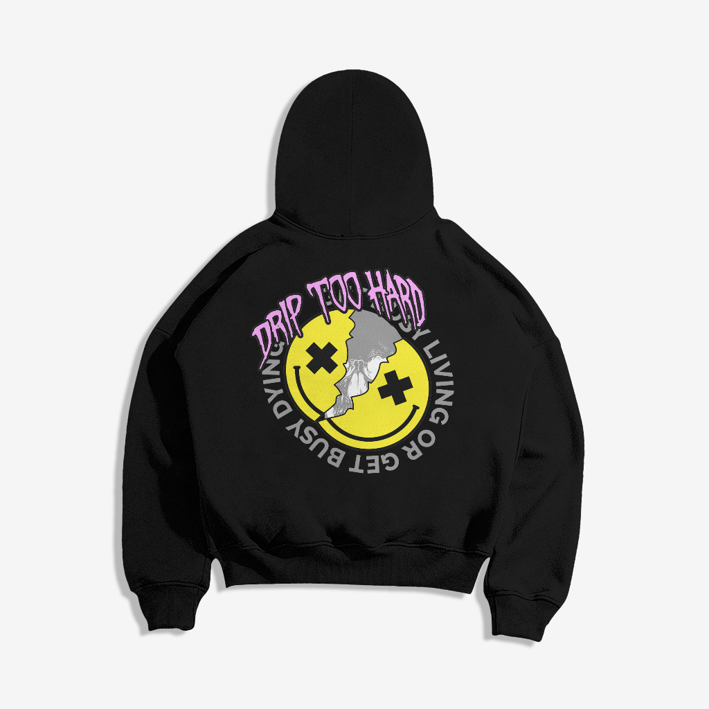 GENTIL - Hoodie Boxy Oversize Drip Too Hard M - XXL ( Pria & Wanita )