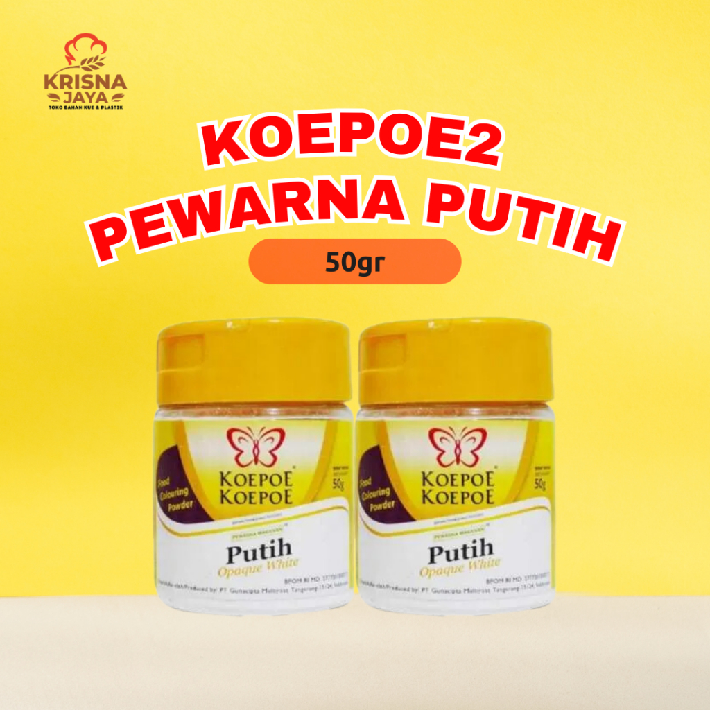 

Koepoe/Kupu Pewarna Makanan Putih / Opaque White 50gr