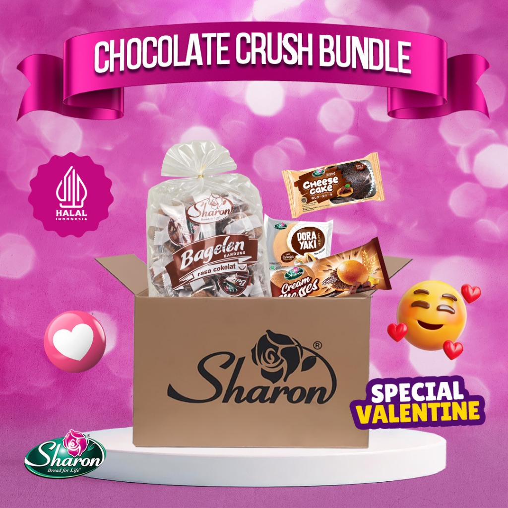 

Chocolate Crush Bundle (Paket All Varian Cokelat Coklat Khusus Valentine) Sharon Bakery