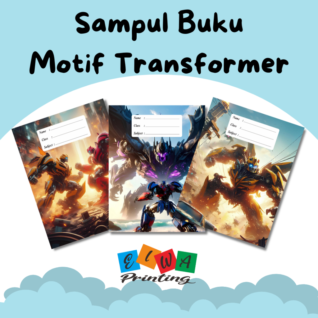 

(ISI 8 LEMBAR) SAMPUL BUKU TULIS SIDU CAMPUS BIGBOSS / SAMPUL BUKU MOTIF ESTETIK TRANSFORMER / Sampul Custom / SAMPUL BUKU AESTHETIC