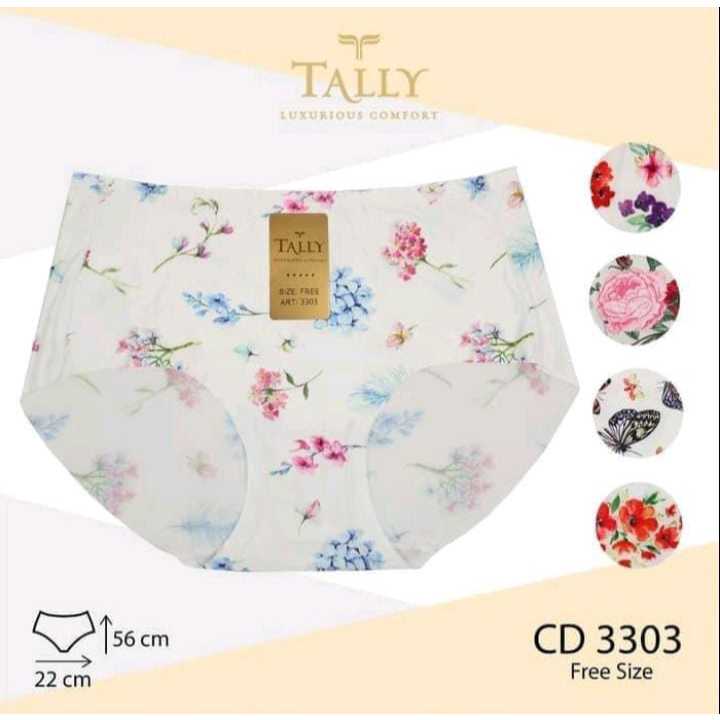 Tally Celana Dalam Wanita Bunga Free Size