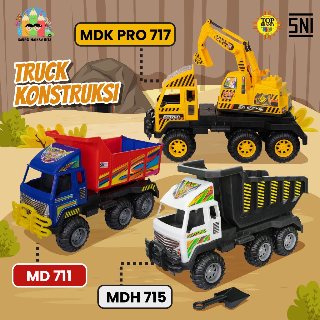 Mainan Anak mobil mobilan / truck pengangkut pasir SG Toys MD 711