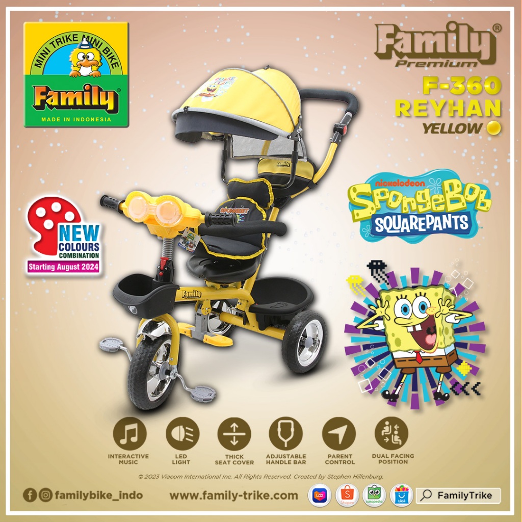 Sepeda Anak Roda 3 Family 360 H