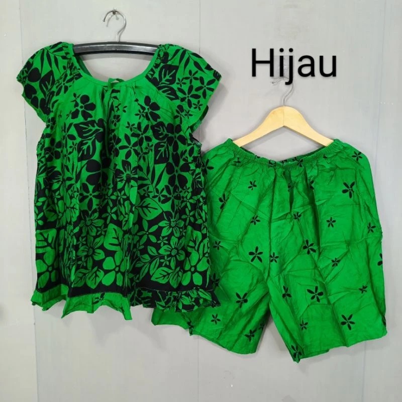 SETELAN WANITA Setelan Hot Pants Gajah Putih Terbaru Kekinian Ld 130 jumbo