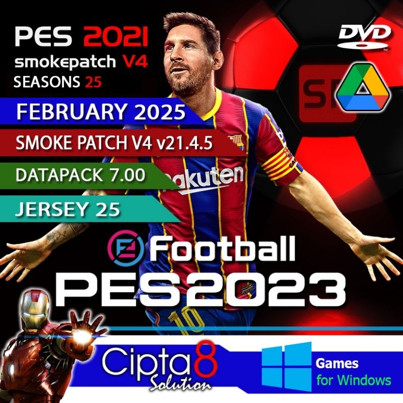 PES 2021 +  SMOKE PATCH V4 SEAS0N 25 PRO EVOLUTION SOCCER 2021 - GAME PC