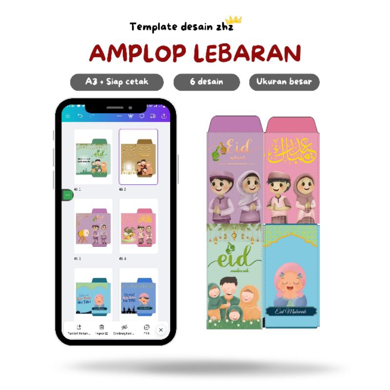 

amplop lebaran murah meriah 1pax isi 100 biji