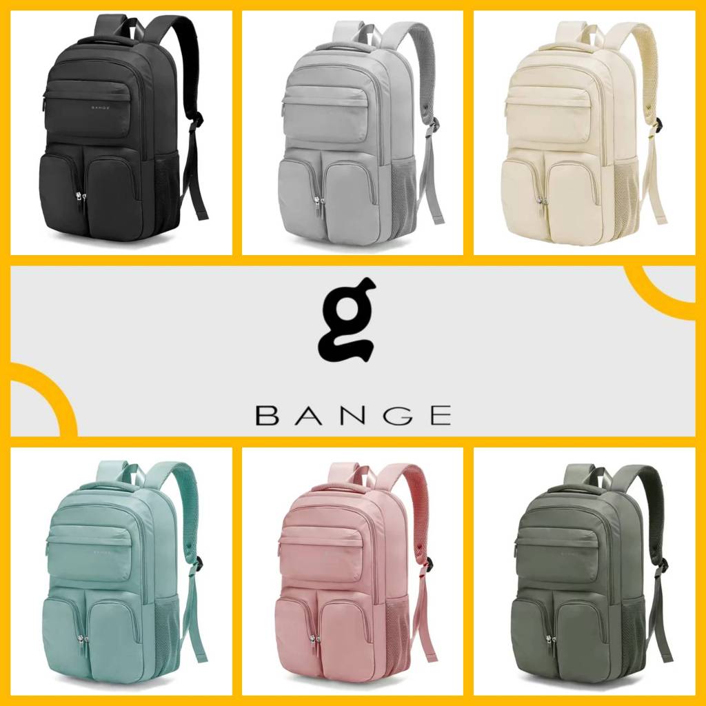 Bange casual trendy waterproof laptop backpack tas ransel pria wanita exclusive 1807 eg az
