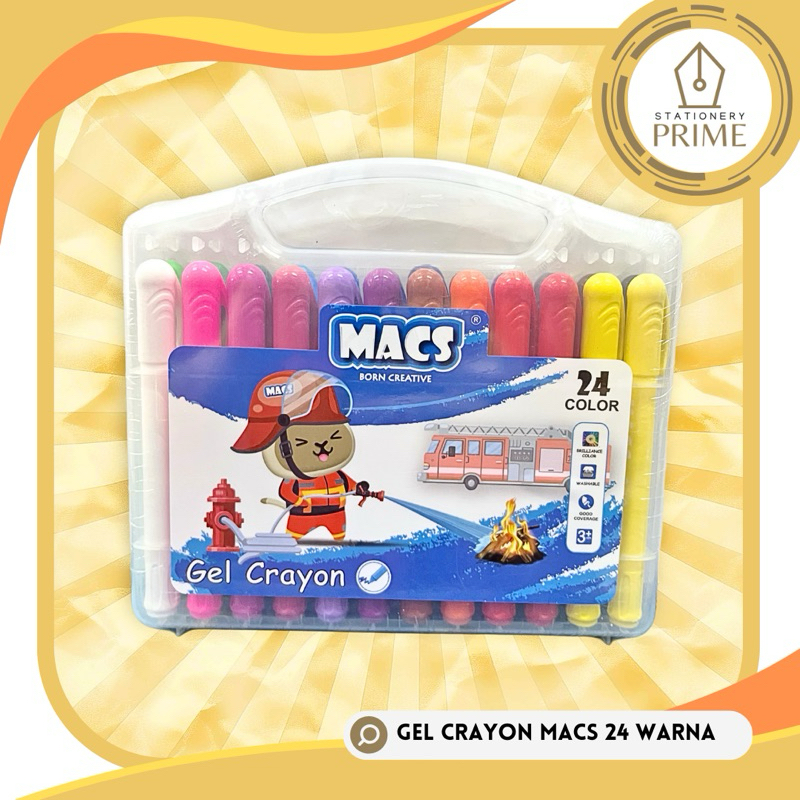 

Gel Crayon MACS 24 Warna