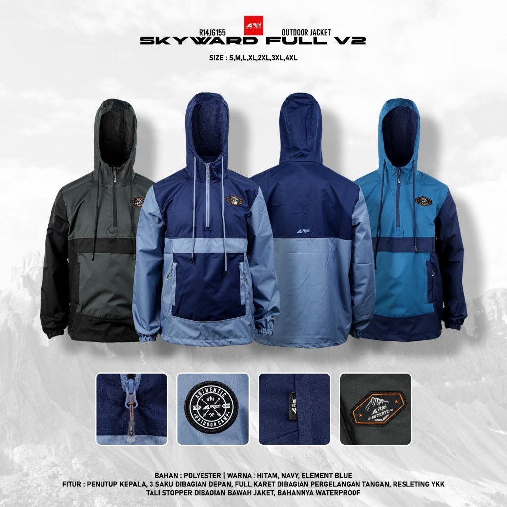 Jaket Pria Skyward Fullover V2 Arei Outdoorgear