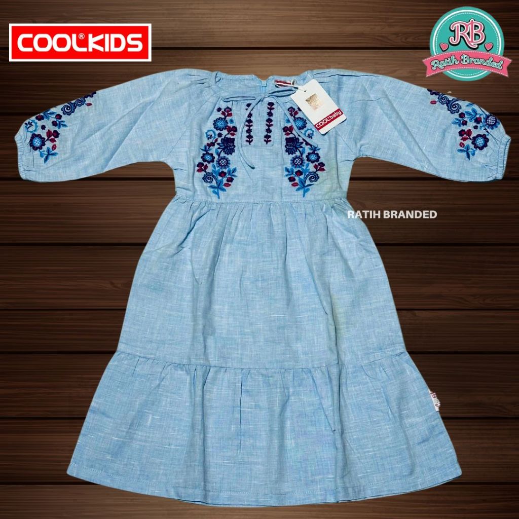 Cool Kids Cool baby girl dress baby anak perempuan biru branded matahari Model baru original promo