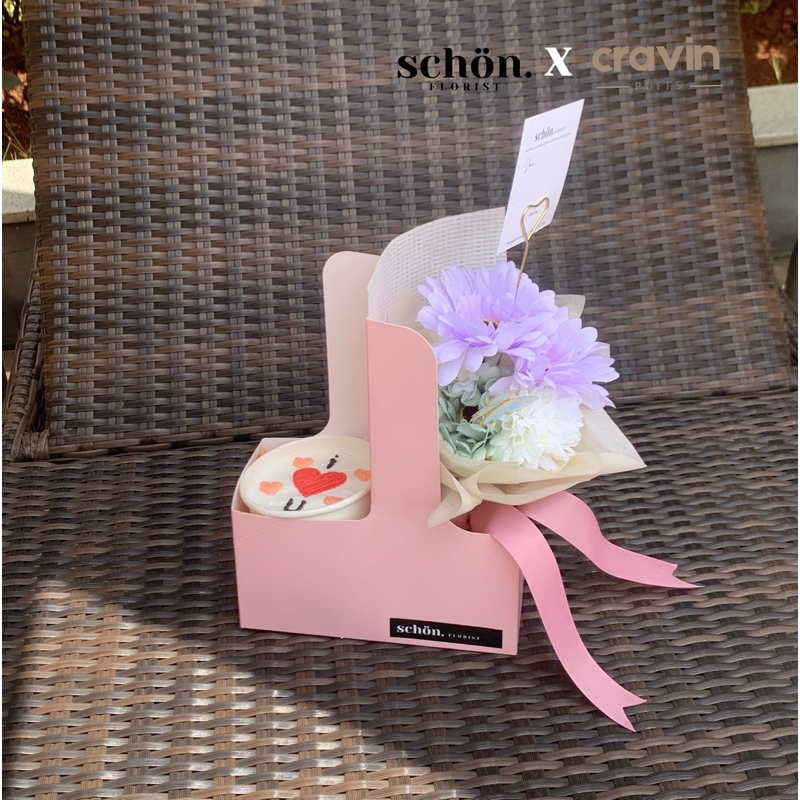 

Valentine’s Gift | Sweet Chocolate Cake & Cute Flowers | Korean Flowers