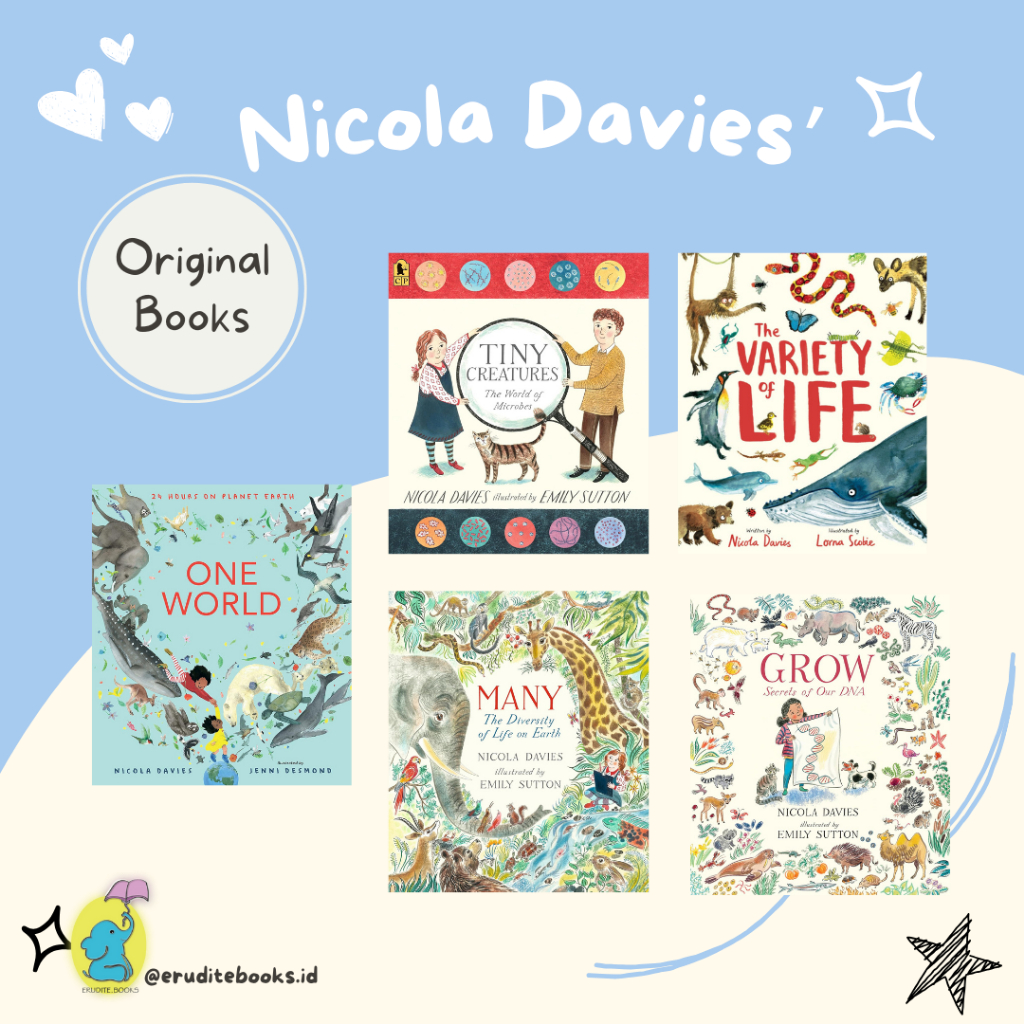 [EB] Nicola Davies' Book Grow: Secret Of Our DNA - One World : 24 hours on Planet Earth - The Variet