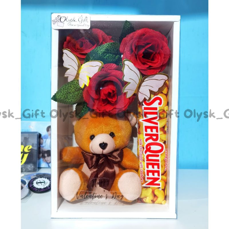 OlyskGift Flower Box|Birthday|Anniversary|Wisuda|Sempro|Ujian Skripsi| Giftbox/Hampers Makassar | Ka