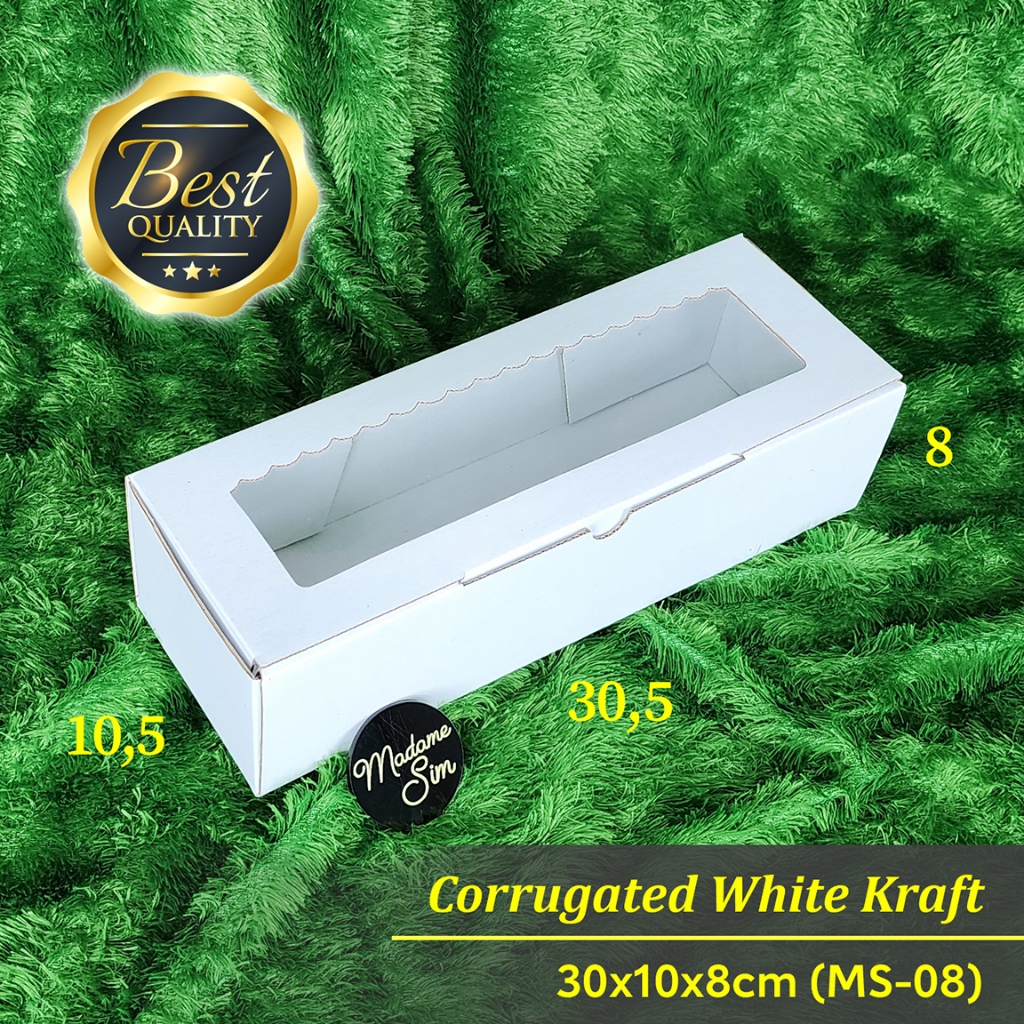 

BOX BOLU GULUNG - DUS ROLL CAKE - KOTAK BOLEN 30x10x8 - MS-08 - WK (ISI : 10 PCS)