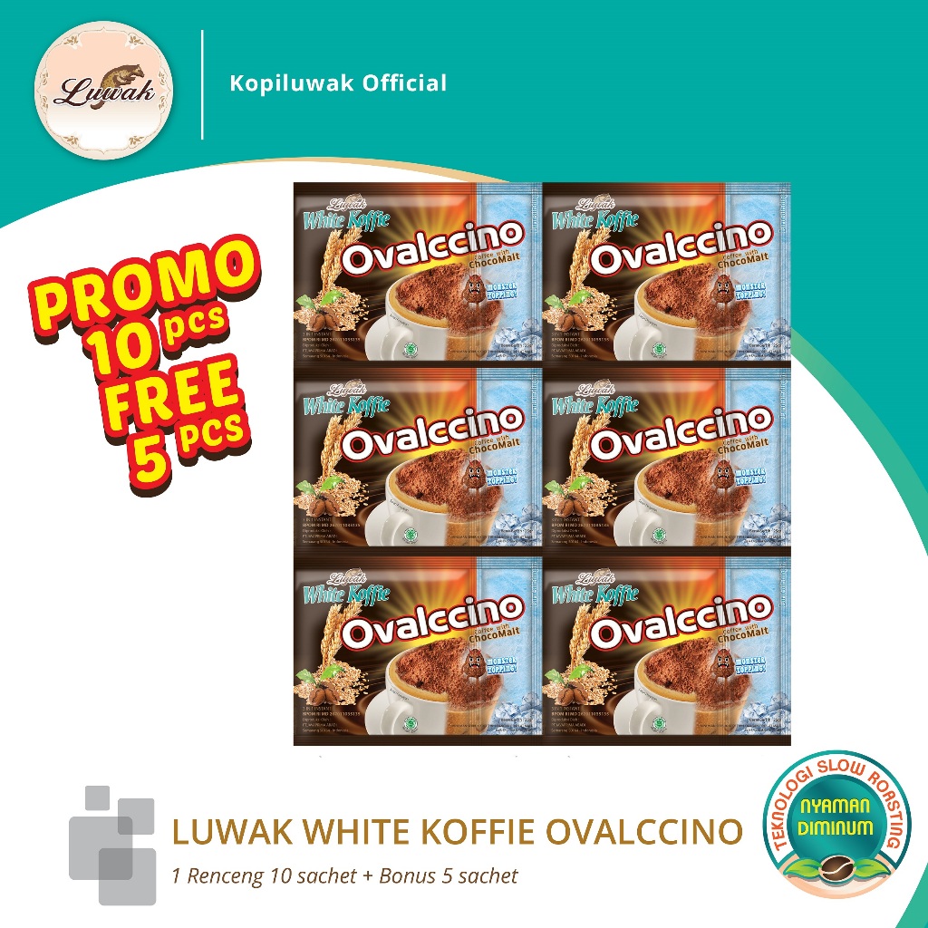 

OVALCCINO WHITE KOFFIE (PROMOOO 10PC GRATIS 5PC)