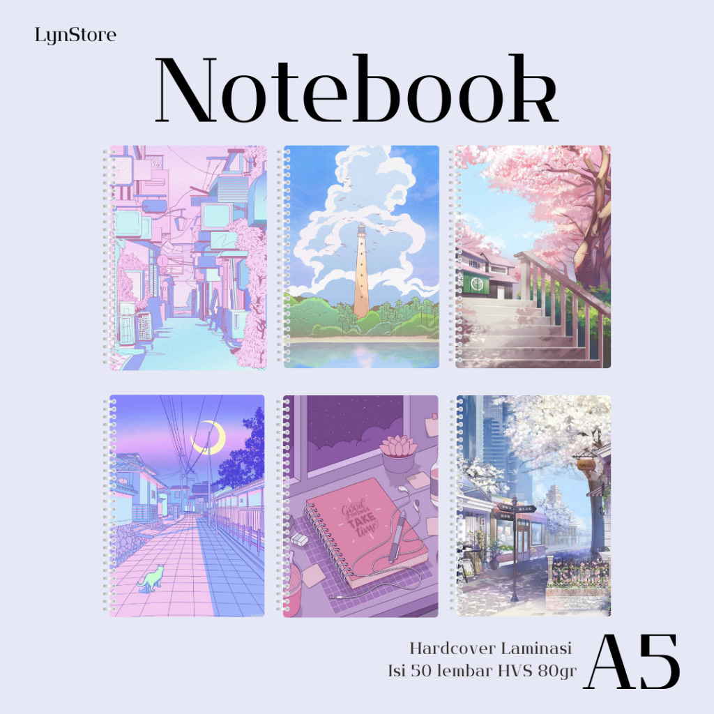 

(LS_001) Notebook A5 Hardcover Aesthetic 1 (Isi 50 Lembar Hvs + Hardcover Laminasi 2 Sisi) Buku Tulis Catatan Notebook Ring A5 Hardcover Laminasi / Notebook Journal A5 Hardcover Laminasi / Spiral Buku Agenda A5 Hardcover Laminasi