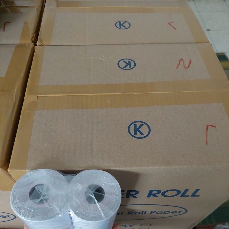 

Struk kasir NCR 2 ply 75/60mm paper roll isi 10 roll