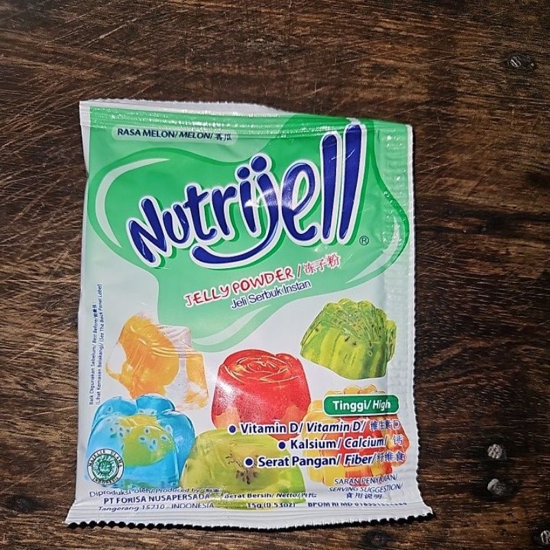 

NUTRIJELL Jeli Serbuk Instan Rasa Melon 15gr (1 Saset)