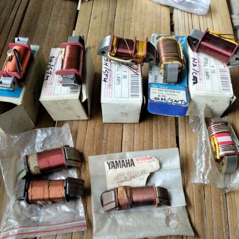 spul yamaha dt 100 v75 v80 gt80 spul lampu spul api