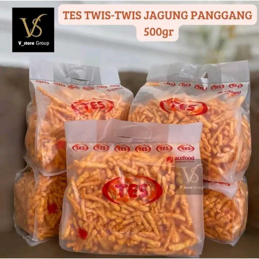 

(KEMASAN JUMBO 500gr) TES TWIS-TWIS JAGUNG PANGGANG 500GR PER PACK/PER PACK TES TWIS CORN 500GR