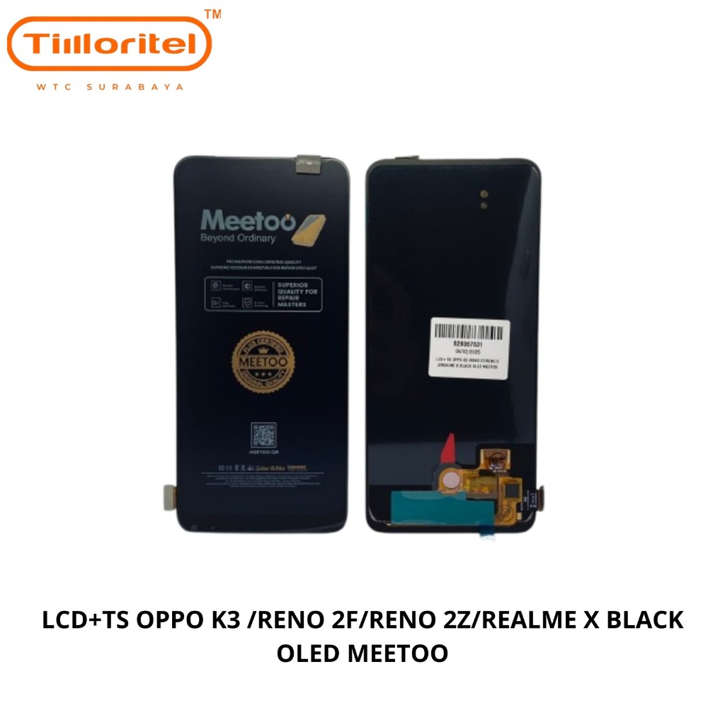 MEETOO -  Lcd Oppo K3 Oled / Reno 2f Oled / Reno 2z Oled / Realme X Oled Fullset Touchscreen