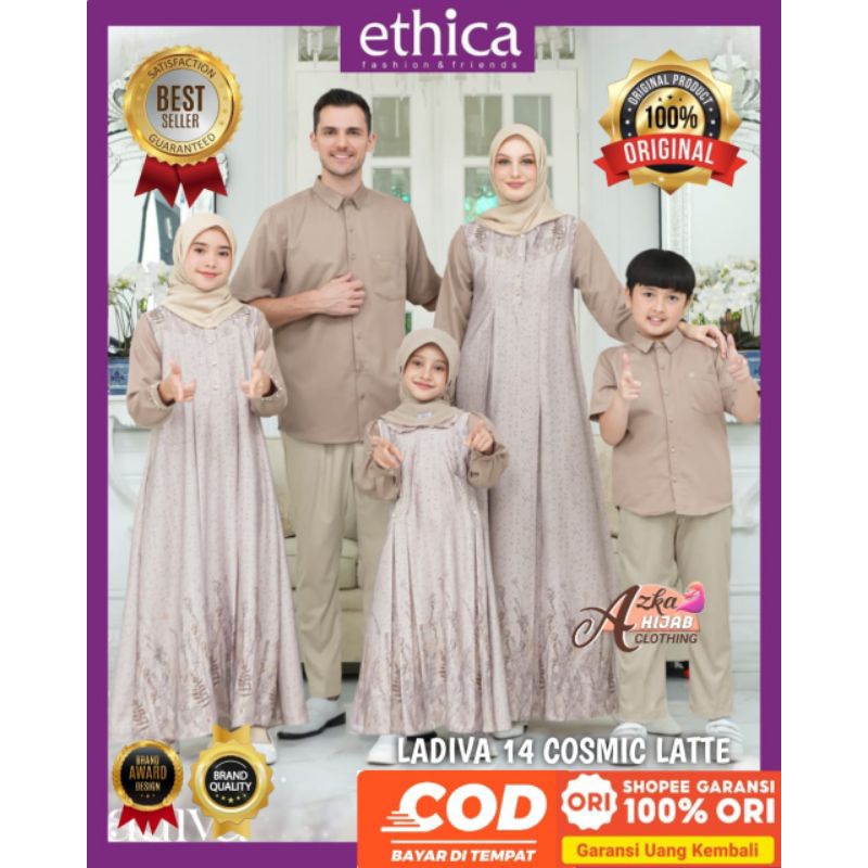 ETHICA Sarimbit Ladiva 14  Cosmic Latte - Ethica Original Sarimbit Keluarga 2025 - Sarimbit Lebaran 