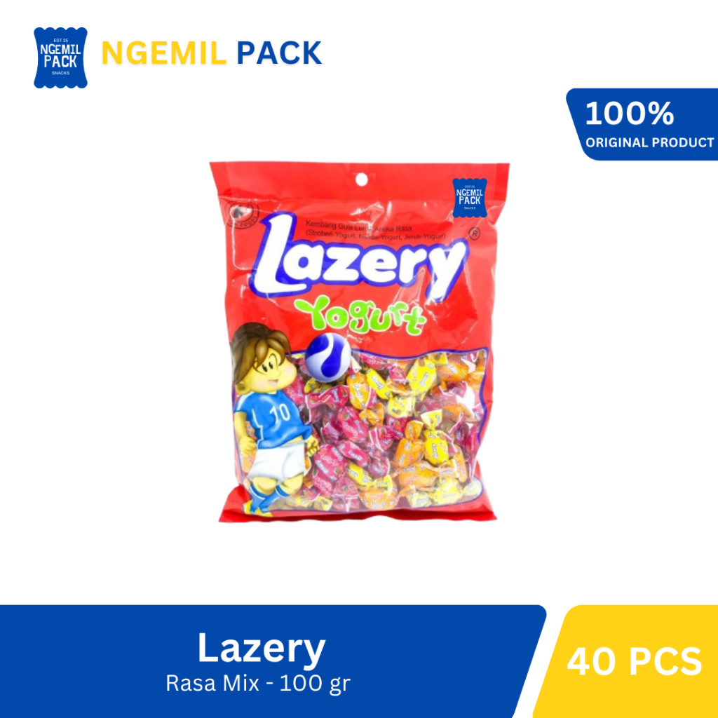 

Permen Lazery Yogurt Rasa Mix Isi 40pcs - 100Gr