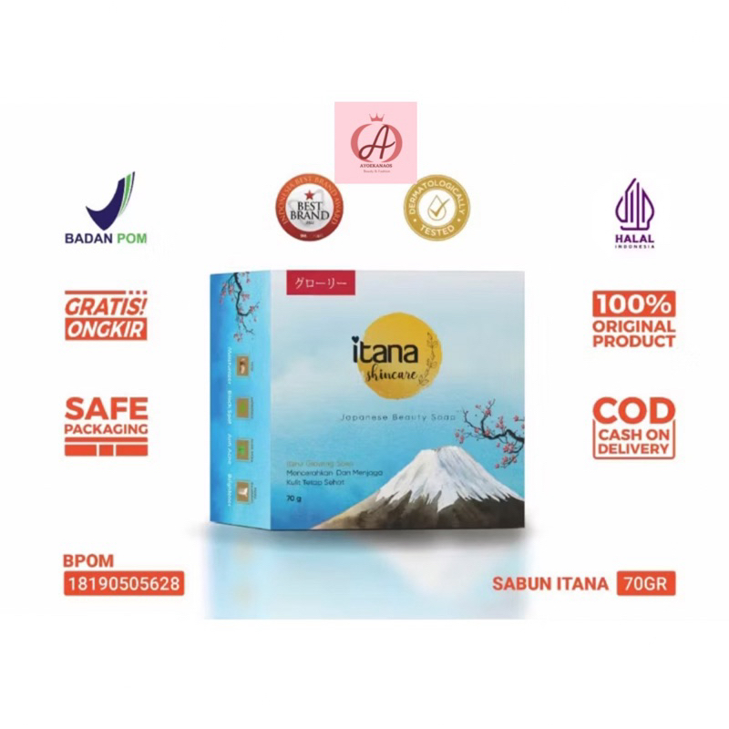 ITANA-Sabun ITANA Biru Japanese Beauty Soap