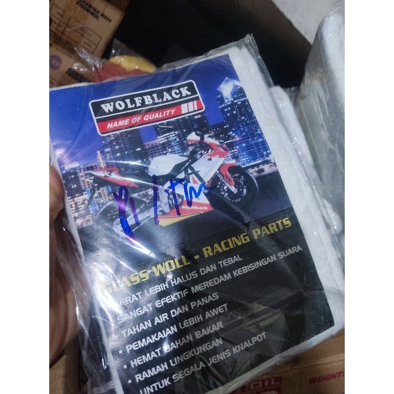 Gaswool racing putih asbes knalpot putih