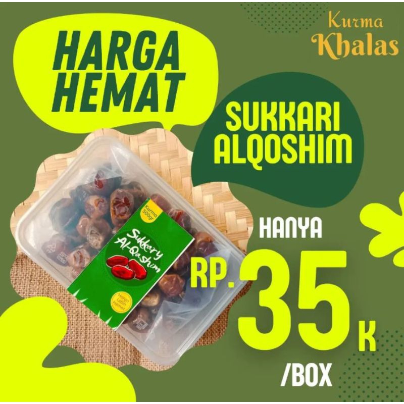 

[TERLARIS] KURMA SUKKARY ALQASHEEM KILOAN