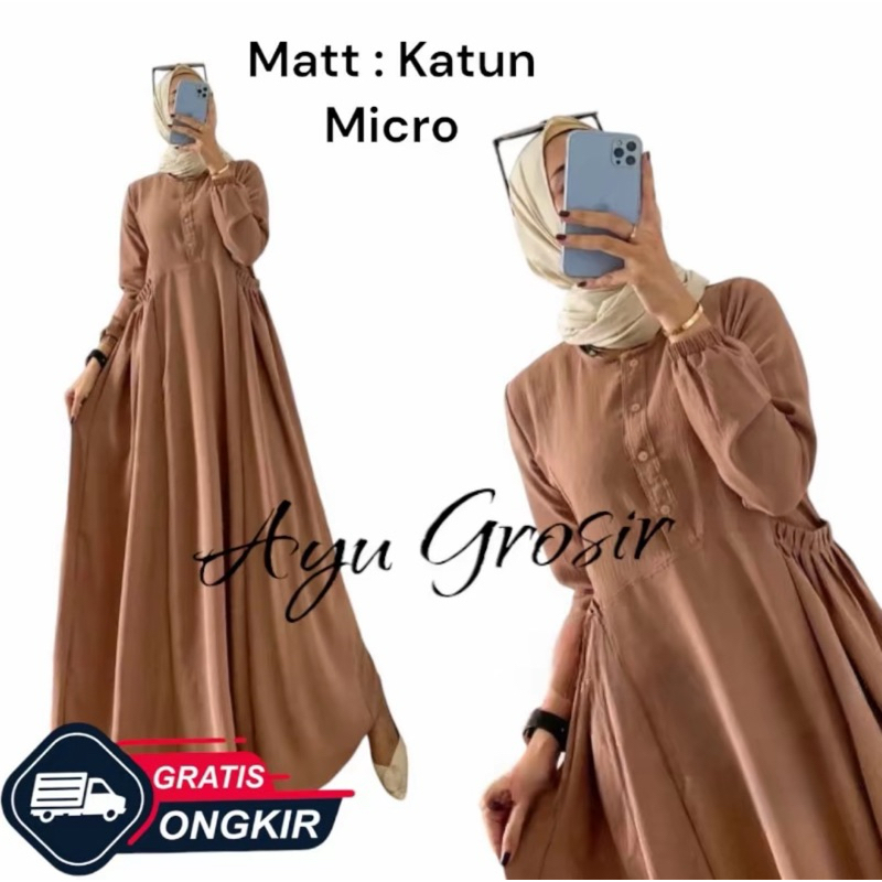 Gamis Cika Model Baru Bahan Crinkle Airflow Premium//Gamis terbaru 2026 kekinian