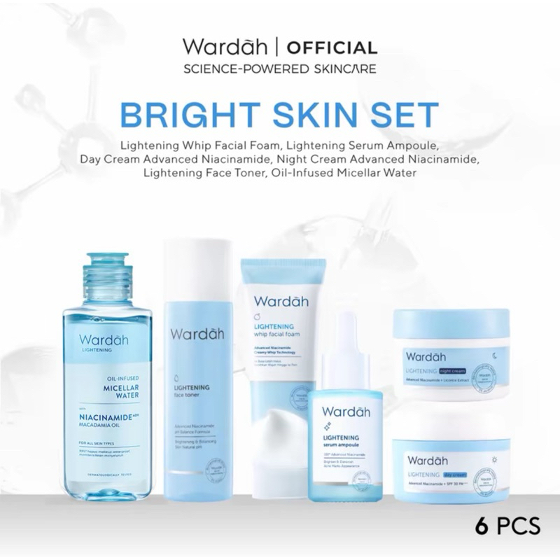 Wardah Lightening Skincare Set Skin BRIGHT