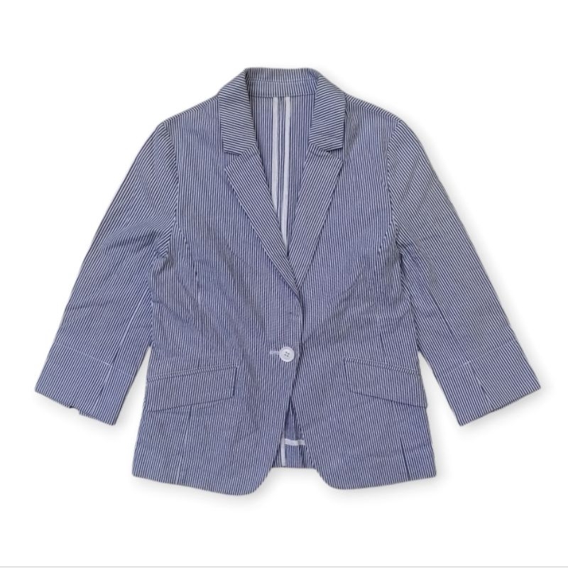 United Arrows Striped Blazer Jacket
