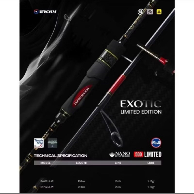 ROD IROLY SPINING EXOTIC LIMITED EDITION BLACK