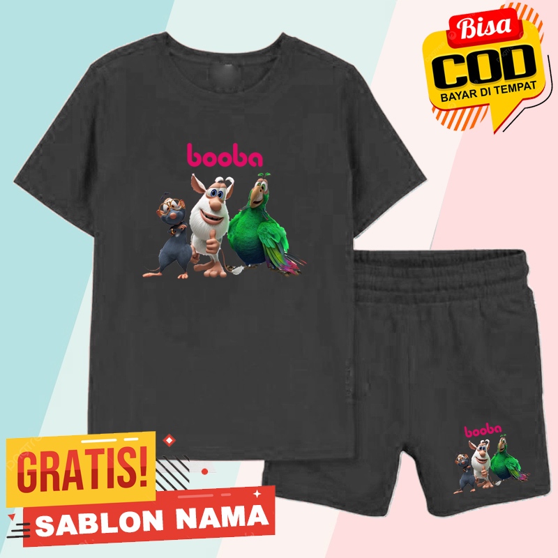 Stelan Kaos Anak Booba All Char / Baju Anak Laki Laki & Perempuan Booba AllChar