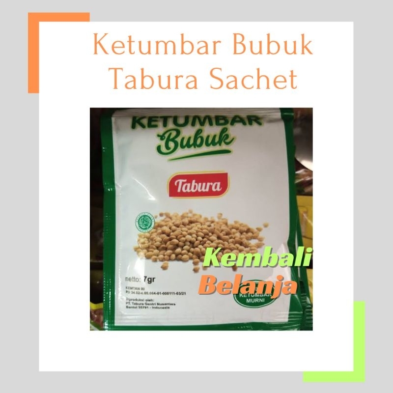 

Ketumbar Bubuk Tabura 1 Sachet/ Tumbar Bubuk Tabura/ Bumbu Masak Praktis