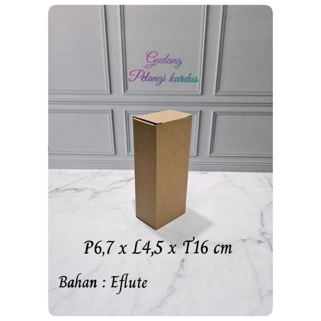 

kardus karton uk. 6,7x4,5x16 cm...Model diecut botol
