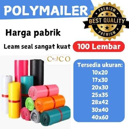 

Plastik Polymailer / Kantong Plastik Jumbo Packing Online Shop isi 100 Pcs