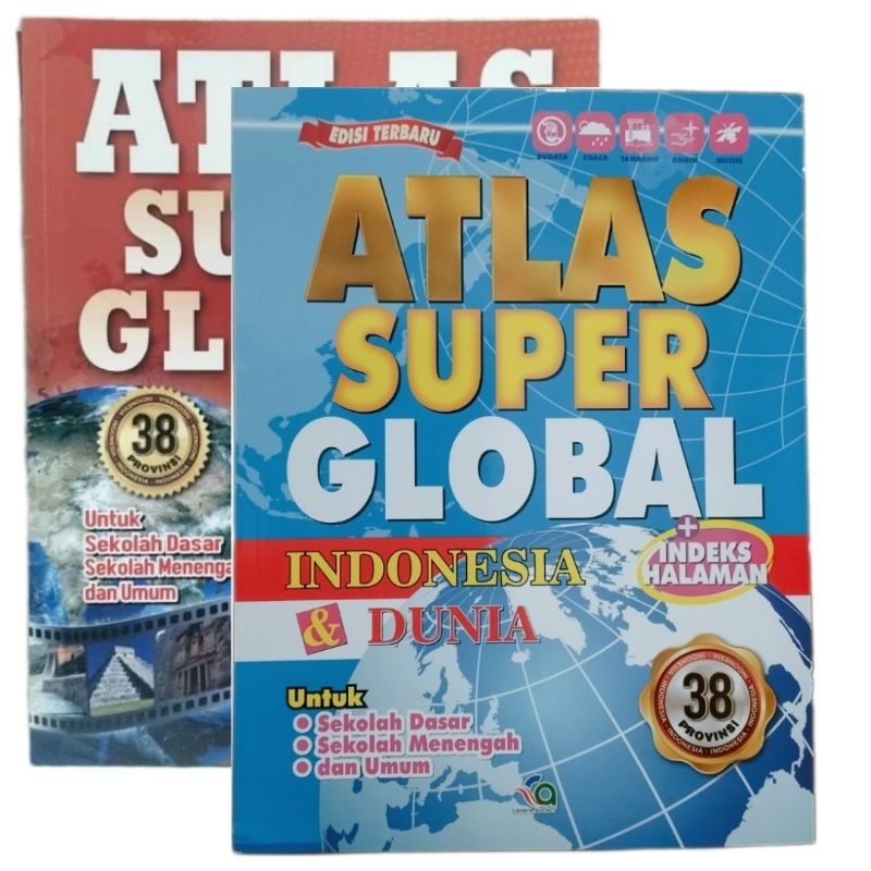 Buku Atlas Indonesia&Dunia Super Global+indeks (Jumbo)