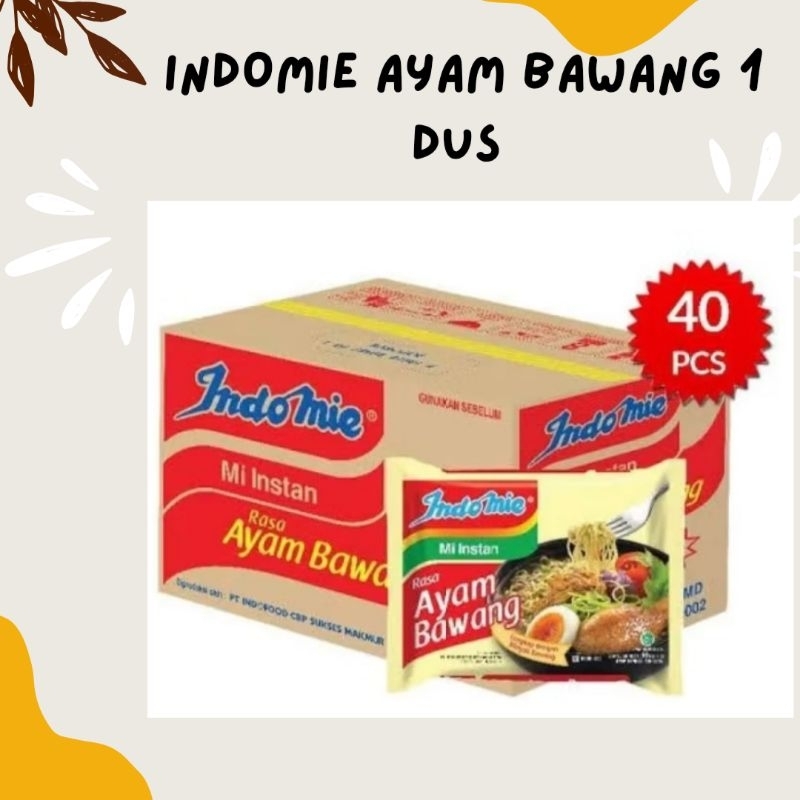 

INDOMIE AYAM BAWANG /MIE instan 1 dus (40pcs)