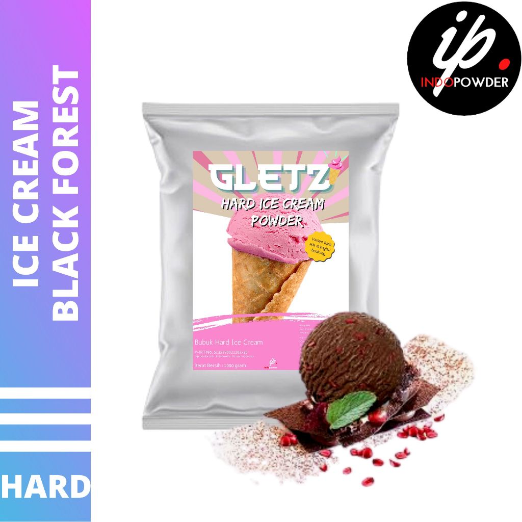 

HARD ICE CREAM BLACKFOREST 1Kg - Bubuk Es Krim BLACKFOREST - Bubuk Es Krim - ICE CREAM Powder 1Kg