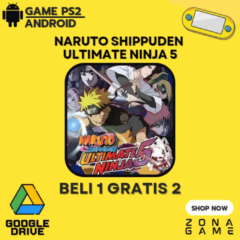 Game PS2 Naruto Shippuden Ultimate Ninja 5 | Game Android | BELI 1 GRATIS 2+Bonus Emulator