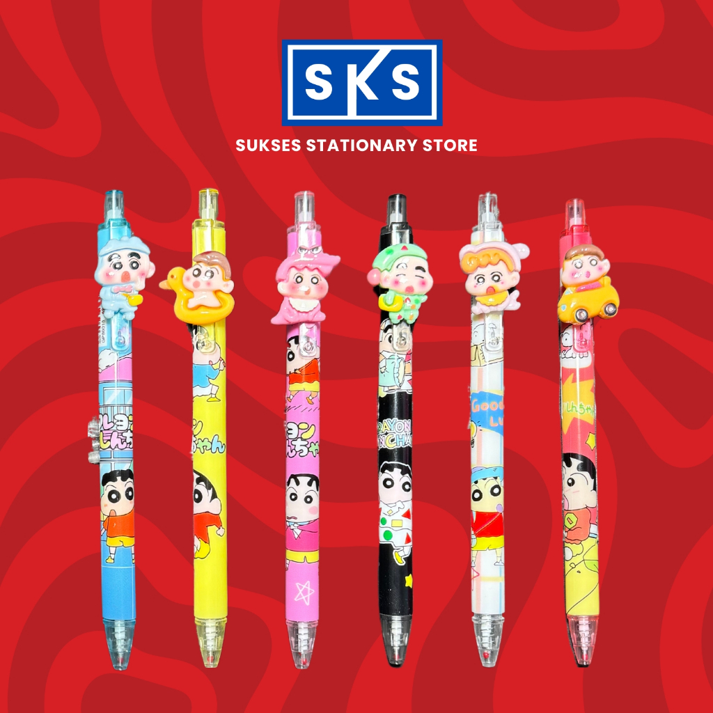 

Pulpen Crayon Shinchan Pen Gel Motif Lucu Pena Bolpen Karakter Fancy