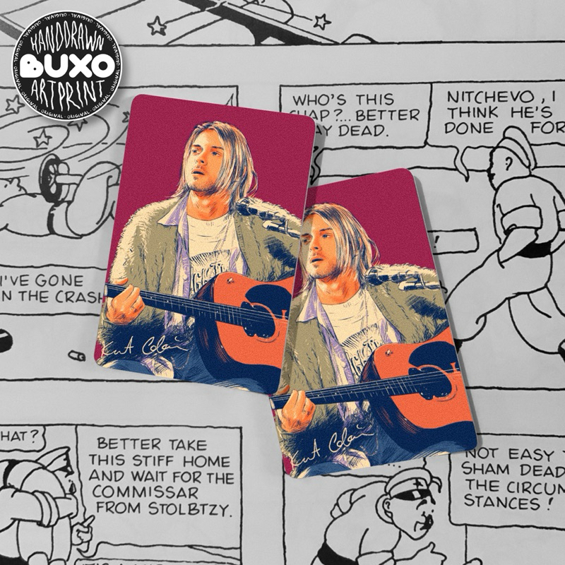 

buxo - KURT COBAIN vinyl sticker / sticker film movie series lucu