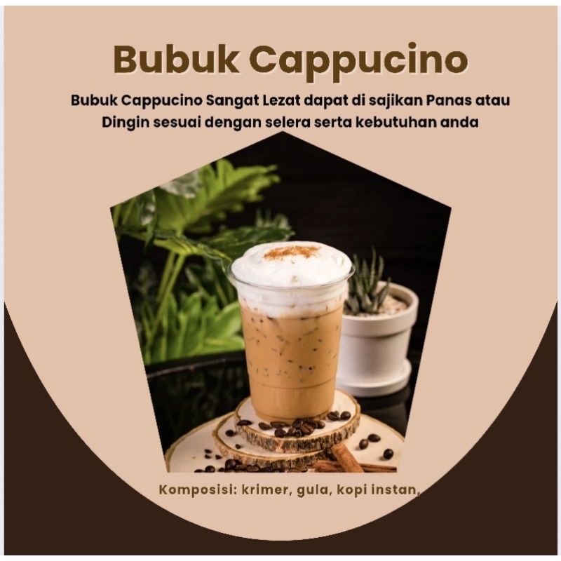 

bubuk cappucino 1kg free packing aman kardus+bubell warp